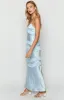 Inara Blue Ruffle Maxi Dress sold by Beginning Boutique