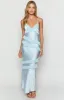 Inara Blue Ruffle Maxi Dress sold by Beginning Boutique