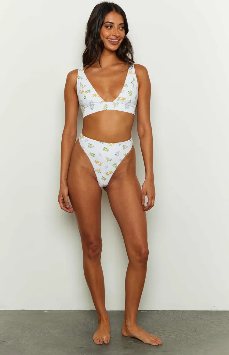 9.0 Swim Byron White Floral Bikini Top sold by Beginning Boutique product image thumbnail 2