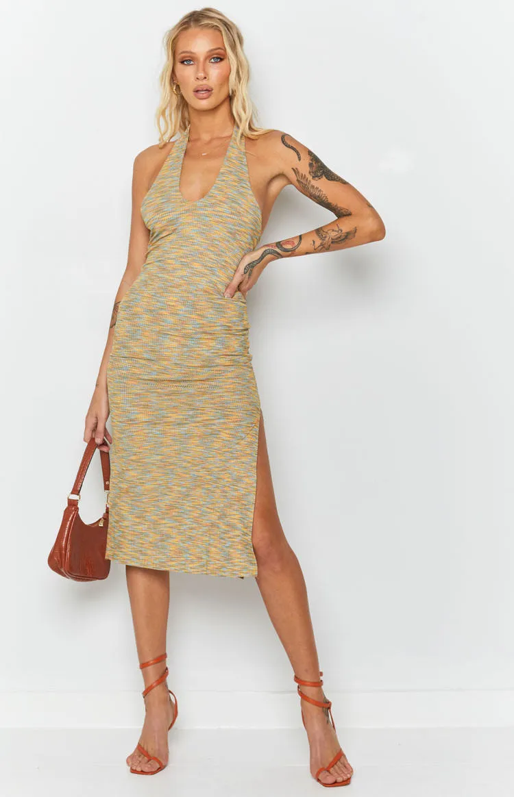 Indi Spacedye Midi Dress Multi sold by Beginning Boutique
