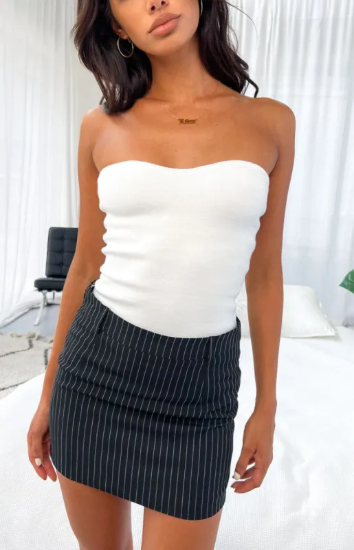 Marigold Cream Strapless Top made by Beginning Boutique