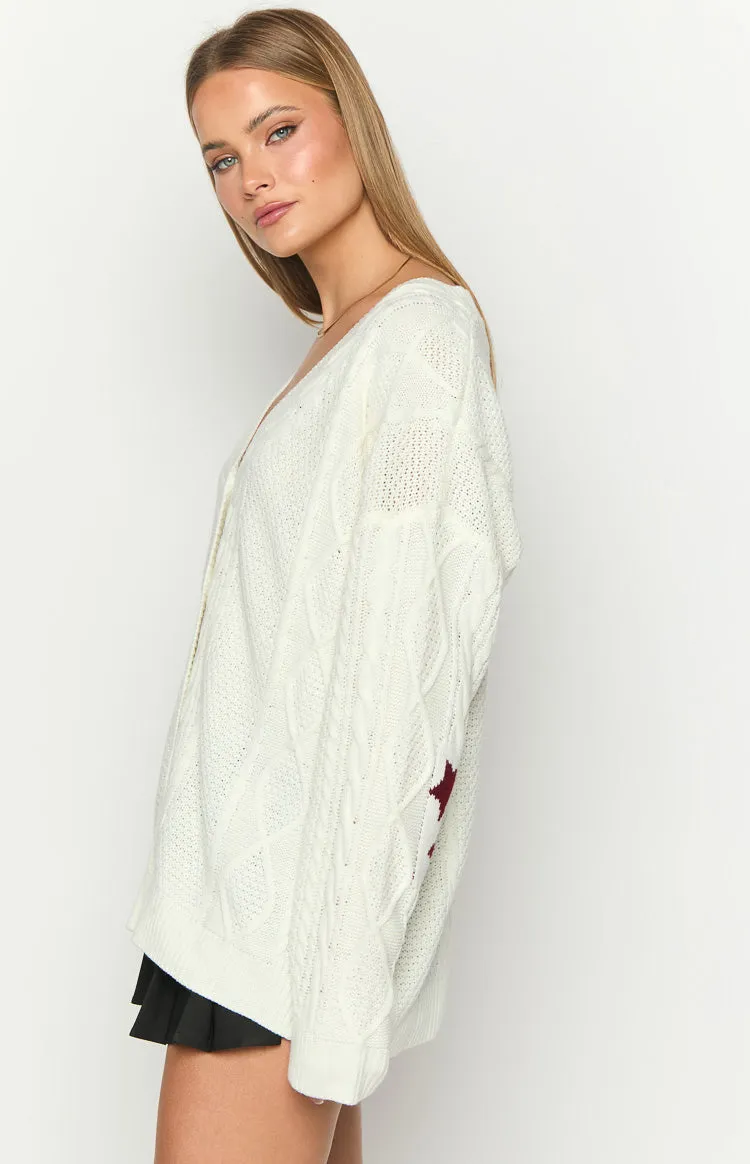 Nathan White Cardigan sold by Beginning Boutique product image thumbnail 4