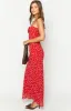 Ashley Red Floral Formal Maxi Dress sold by Beginning Boutique