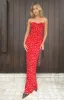 Ashley Red Floral Formal Maxi Dress sold by Beginning Boutique