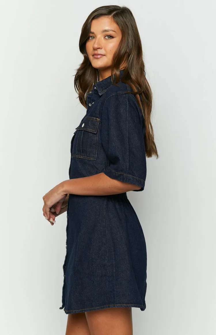 Xena Denim Mini Dress sold by Beginning Boutique product image thumbnail 3