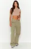Shelbs Mocha Rib Knit Tee sold by Beginning Boutique