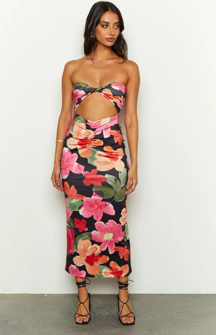 Juliete Floral Midi Dress sold by Beginning Boutique product image thumbnail 3