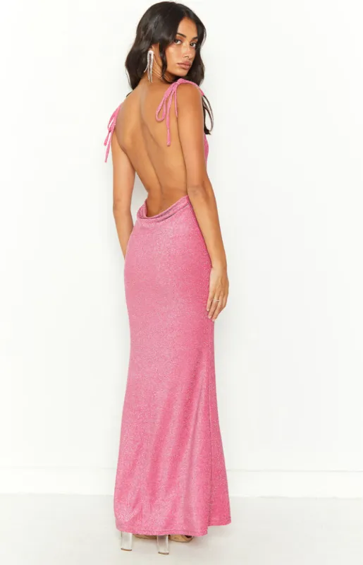 Tae Pink Maxi Dress sold by Beginning Boutique