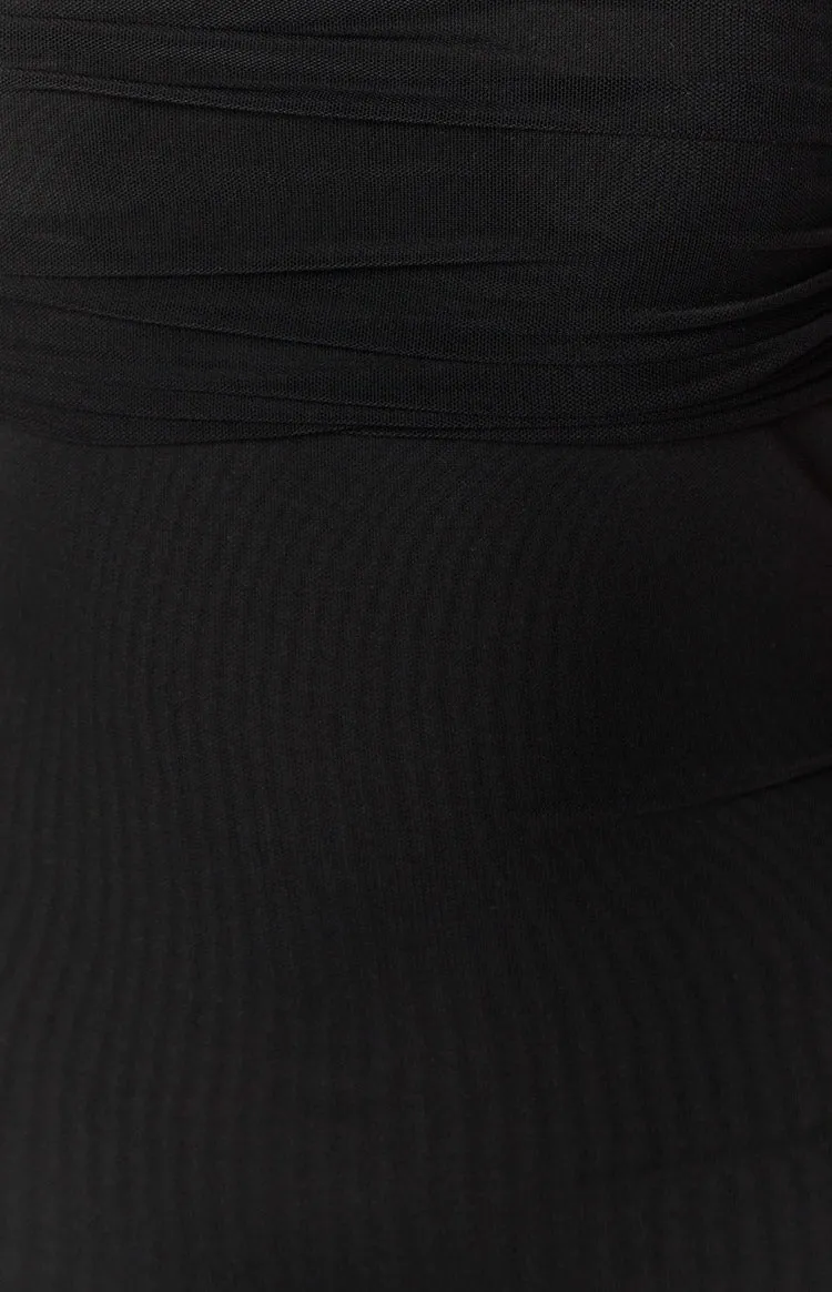 Sierra Black Mesh Mini Dress sold by Beginning Boutique product image thumbnail 4