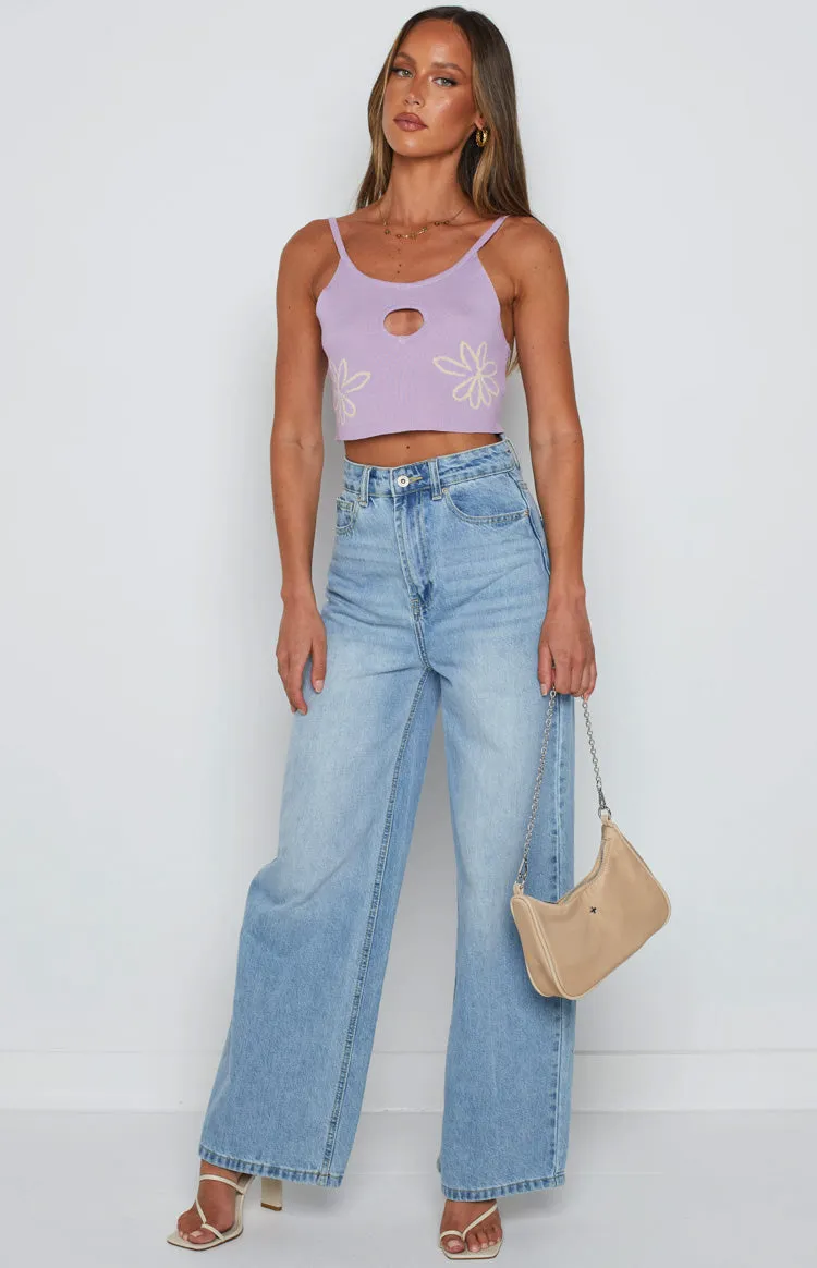 Yancey Purple Cut Out Top sold by Beginning Boutique product image thumbnail 5