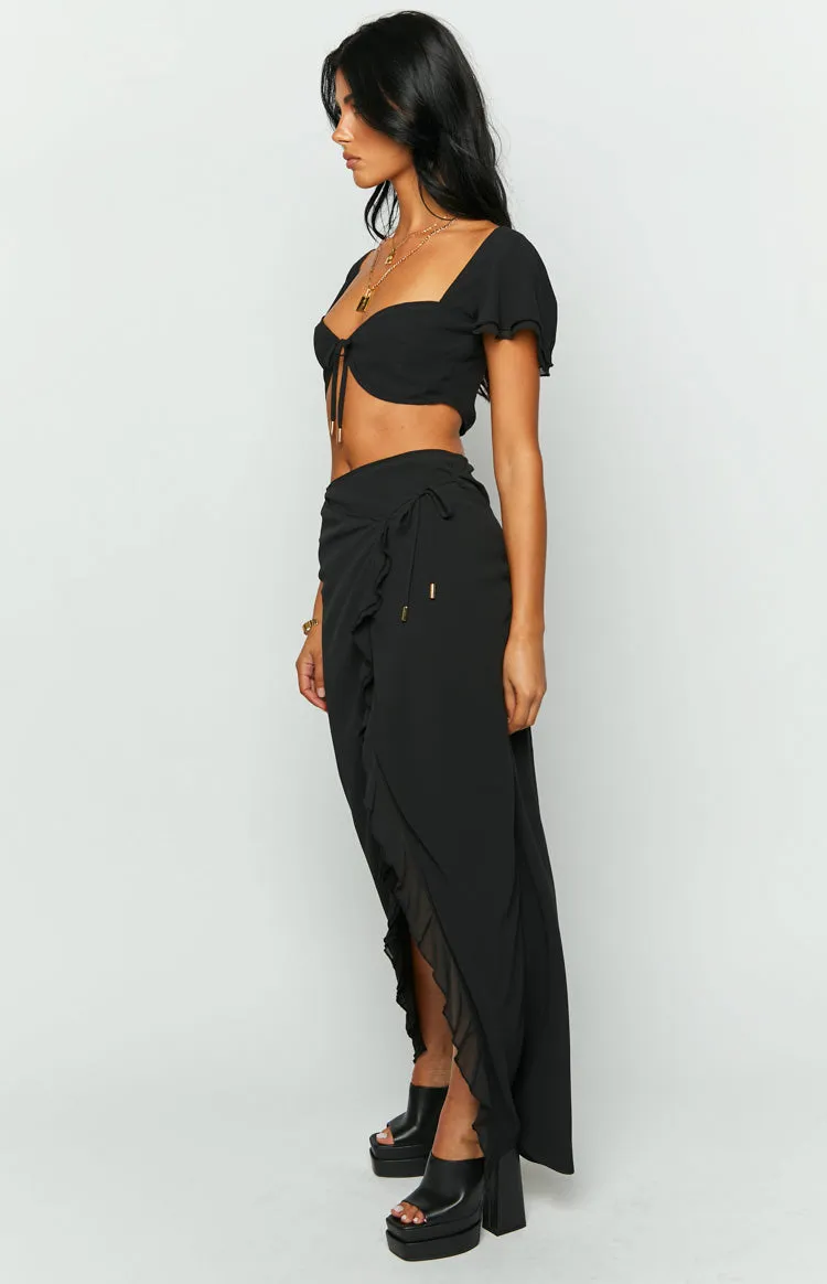 Jay Black Midi Skirt sold by Beginning Boutique product image thumbnail 4