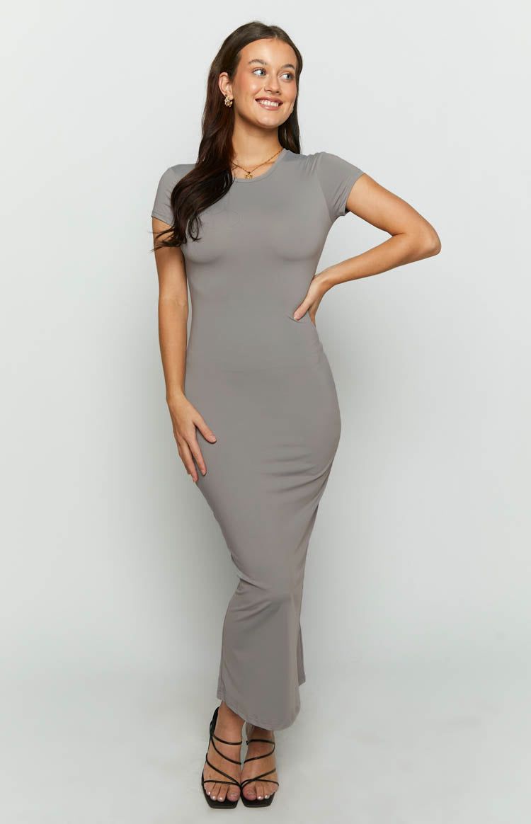Celine Grey Midi Dress sold by Beginning Boutique product image thumbnail 2