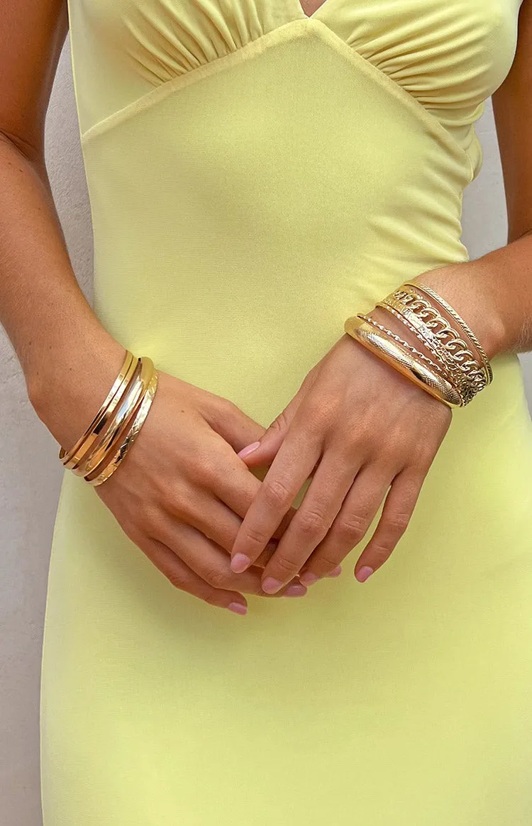 Evadne Gold Bracelet Set sold by Beginning Boutique