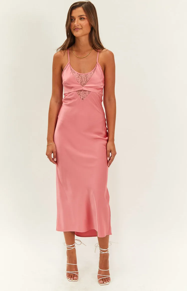 Elery Pink Midi Dress sold by Beginning Boutique product image thumbnail 2