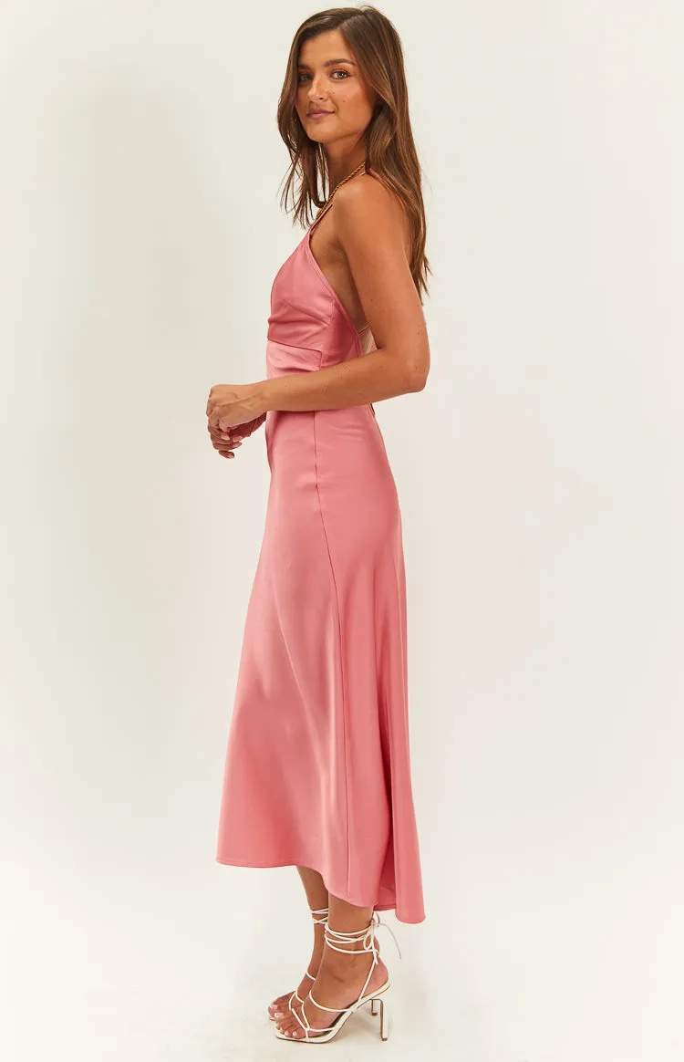 Elery Pink Midi Dress sold by Beginning Boutique product image thumbnail 4