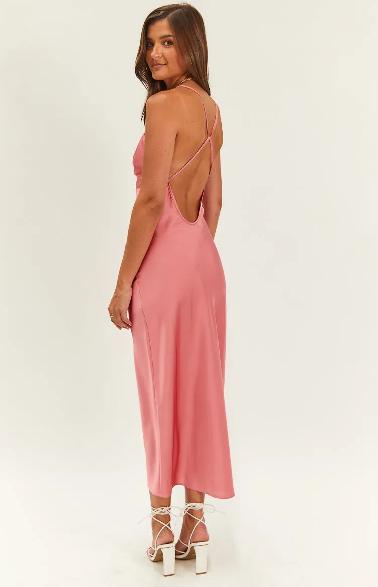 Elery Pink Midi Dress sold by Beginning Boutique product image thumbnail 5