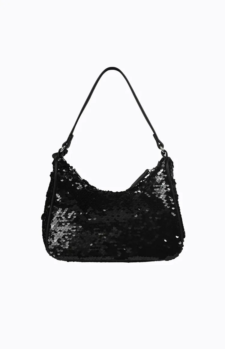 Peta & Jain Niah Black Sequin Shoulder Bag sold by Beginning Boutique product image thumbnail 2