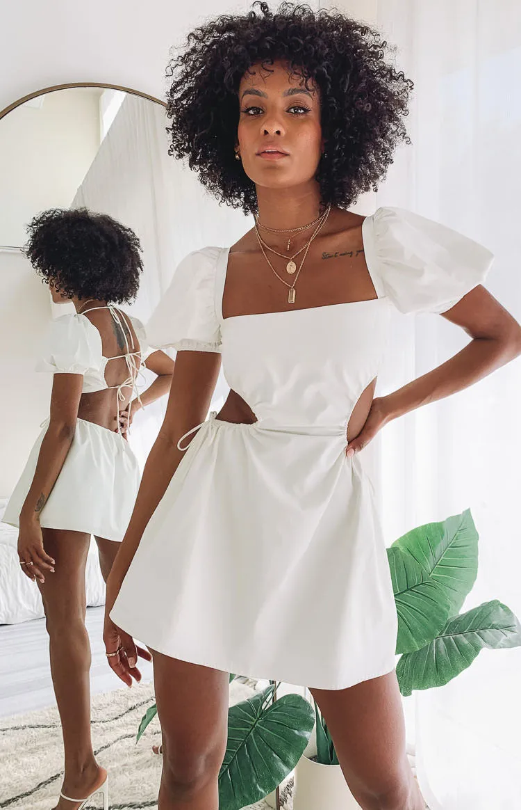 Penelope Mini Dress White sold by Beginning Boutique product image thumbnail 4