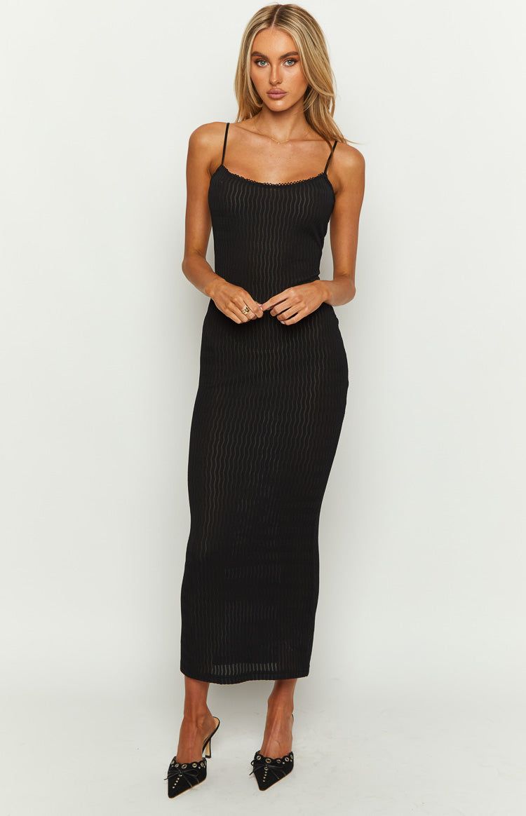 Nixi Black Midi Dress sold by Beginning Boutique product image thumbnail 2