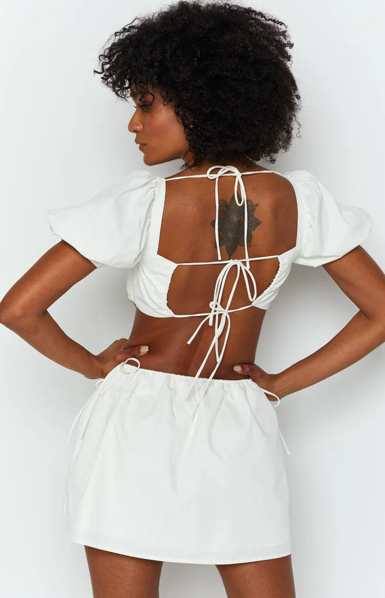 Penelope Mini Dress White sold by Beginning Boutique product image thumbnail 5