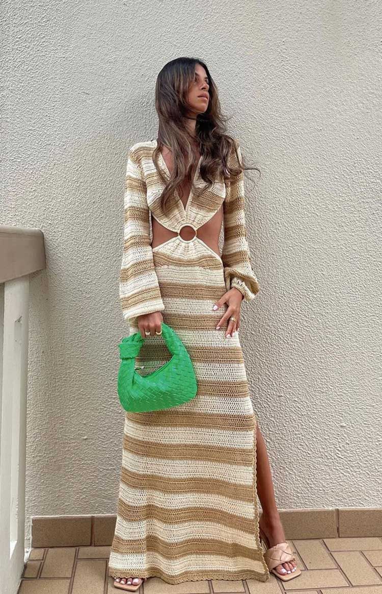 Heartfelt Stripe Midi Dress sold by Beginning Boutique product image thumbnail 9