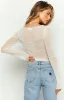 Embry White Long Sleeve Knit Top sold by Beginning Boutique