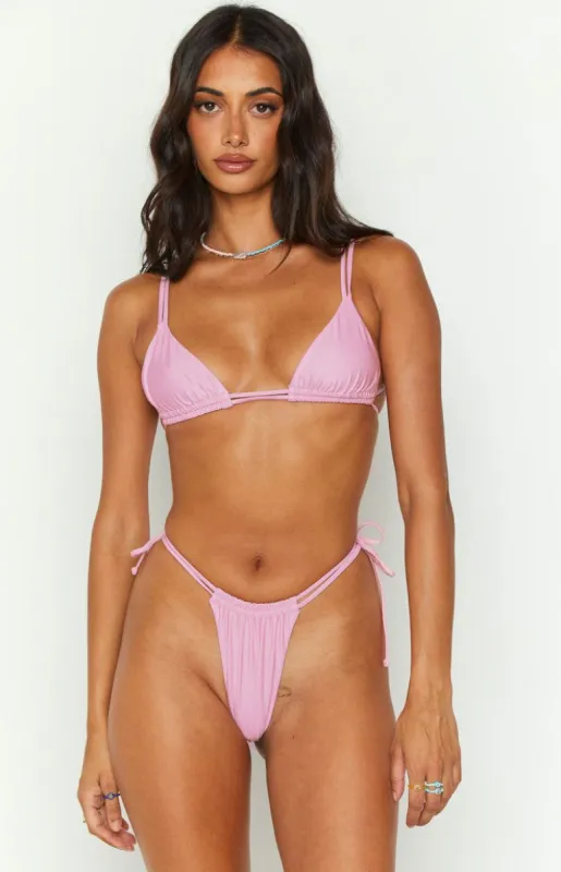 9.0 Swim Sumba Metallic Pink Bikini Top sold by Beginning Boutique