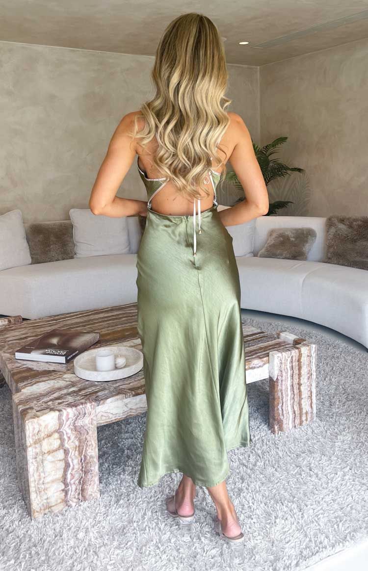 Ariella Olive Midi Dress sold by Beginning Boutique product image thumbnail 7