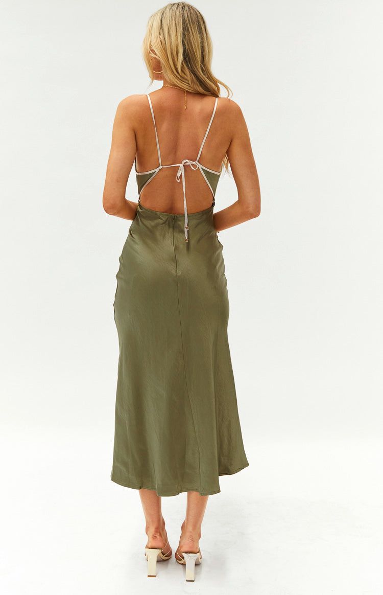Ariella Olive Midi Dress sold by Beginning Boutique product image thumbnail 5