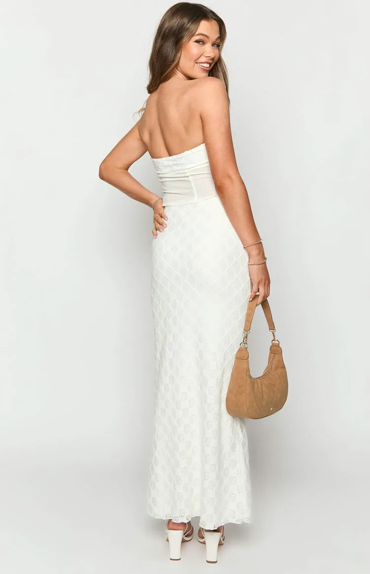 Rilee White Maxi Skirt sold by Beginning Boutique product image thumbnail 5