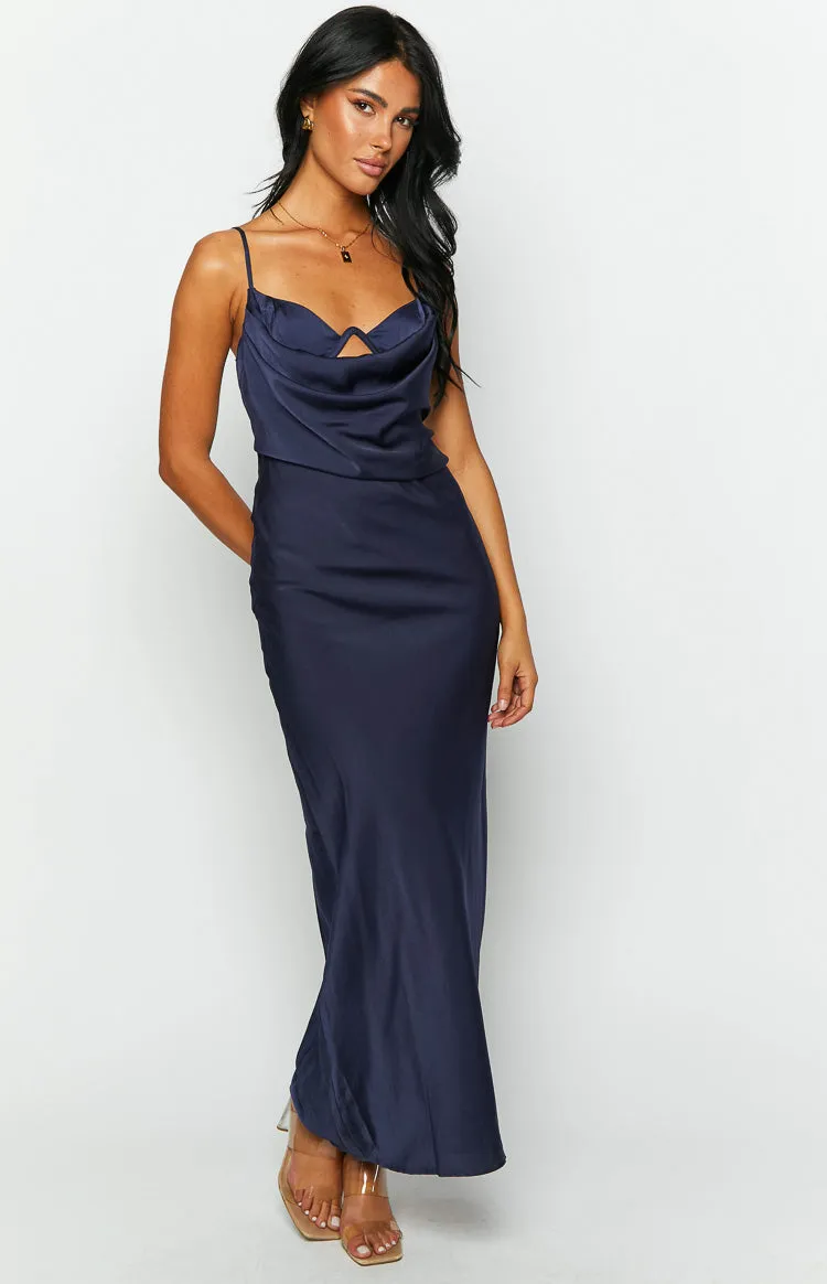 Autumn Navy Formal Maxi Dress sold by Beginning Boutique product image thumbnail 3