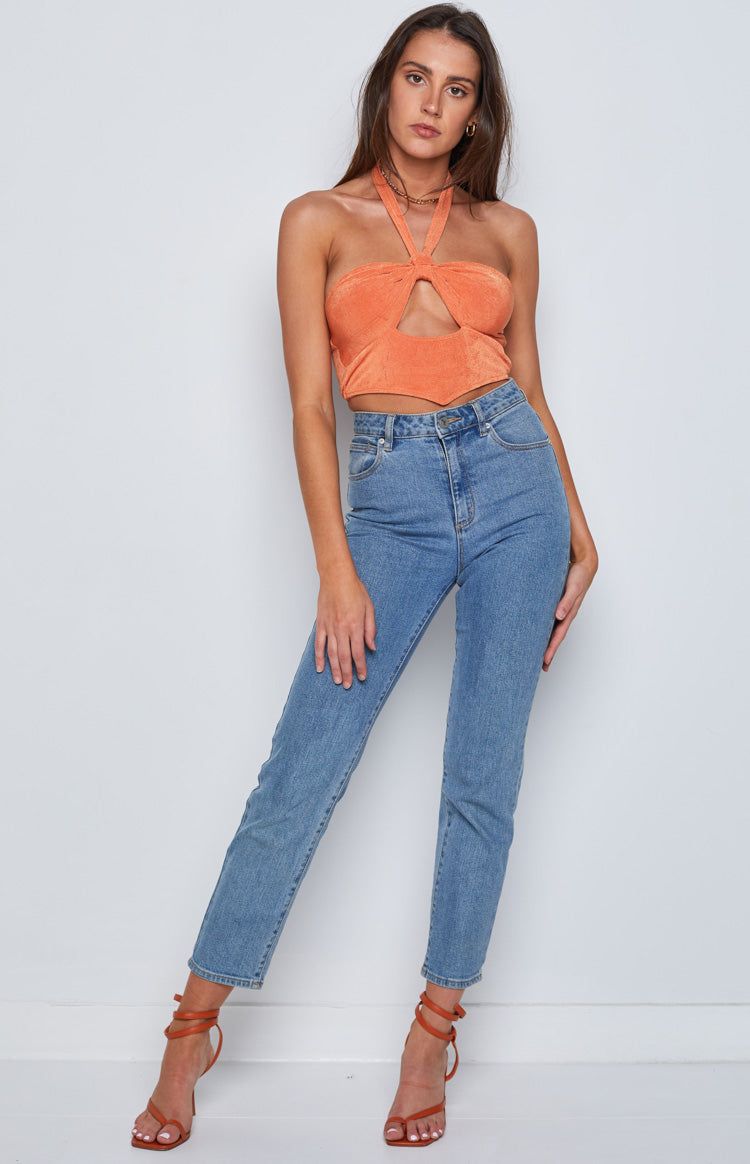 Castel Orange Halter Top sold by Beginning Boutique product image thumbnail 3