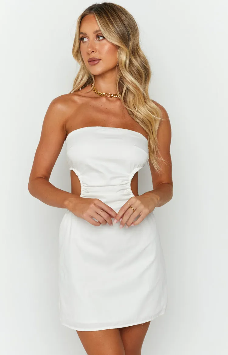 Sylvan White Mini Dress sold by Beginning Boutique