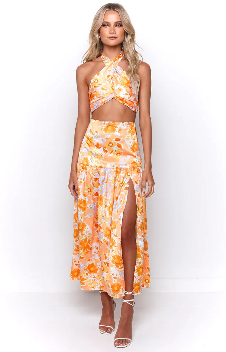 Juniper Orange Floral Top sold by Beginning Boutique product image thumbnail 4