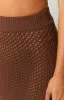 Jimmi Brown Knit Midi Skirt sold by Beginning Boutique
