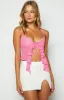Elle Pink Frill Cami Top sold by Beginning Boutique
