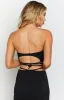 Delvie Black Bandeau Top sold by Beginning Boutique