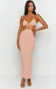 Earthling Beige Maxi Halter Dress sold by Beginning Boutique
