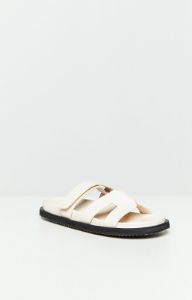 Billini Theon Alabaster Slides sold by Beginning Boutique