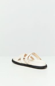 Billini Theon Alabaster Slides sold by Beginning Boutique