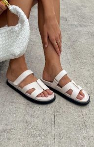 Billini Theon Alabaster Slides sold by Beginning Boutique