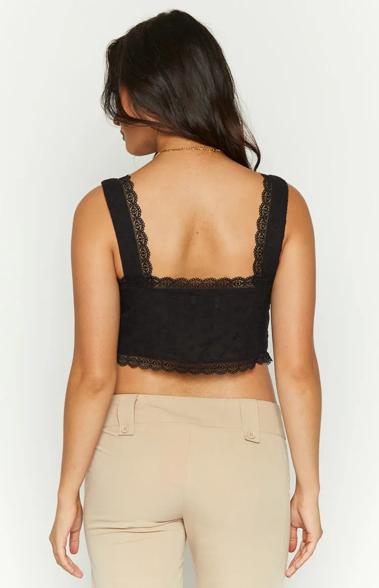 Claudia Black Tie Front Top sold by Beginning Boutique product image thumbnail 4