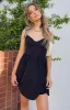Tisha Black Mini Dress sold by Beginning Boutique
