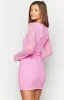 Love Me Pink Lace Long Sleeve Mini Dress sold by Beginning Boutique