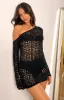 Riga Black Long Sleeve Mini Dress sold by Beginning Boutique