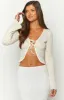 Blossom Breeze White Knit Long Sleeve Top sold by Beginning Boutique