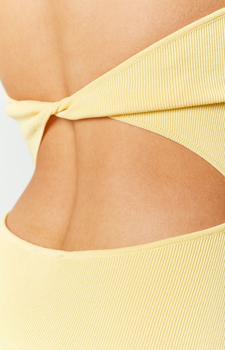 Lady Yellow Halter Mini Dress sold by Beginning Boutique product image thumbnail 7