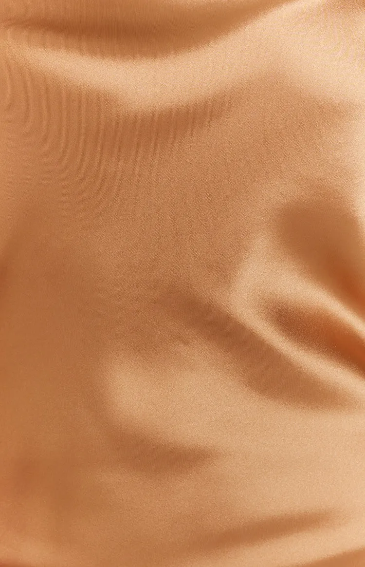 Schiffer Slip Midi Dress Champagne sold by Beginning Boutique product image thumbnail 4