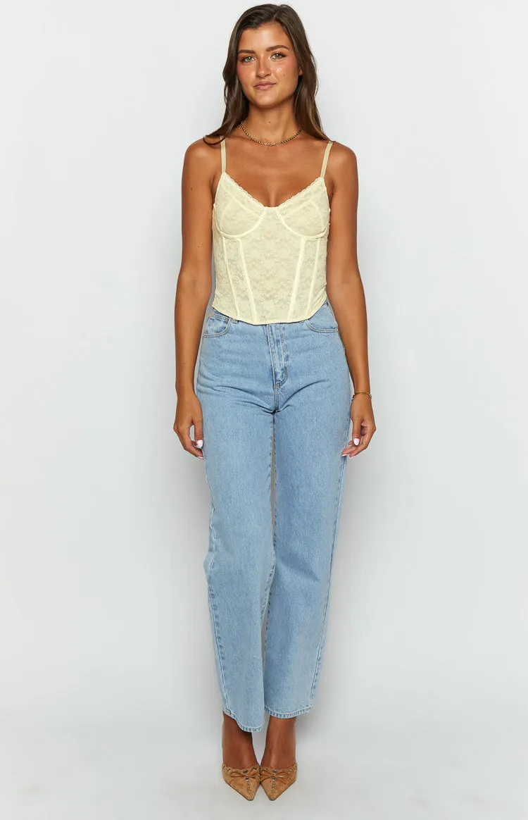 Lace Lotus Cream Corset Top sold by Beginning Boutique product image thumbnail 2