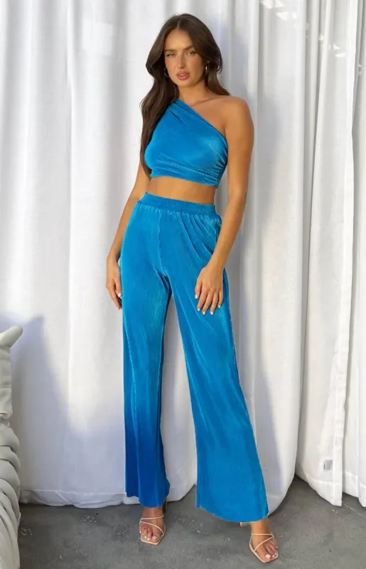 Lailah Blue Pants sold by Beginning Boutique